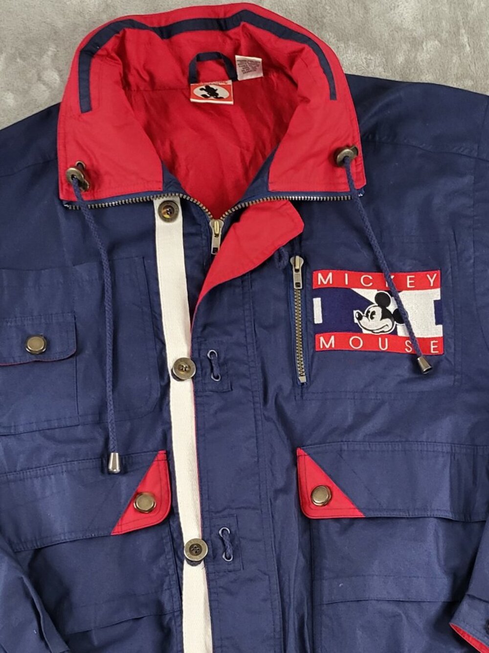 Vintage Mickey Inc Disney Mickey Mouse Sailing Gear Nautical Jacket Medium